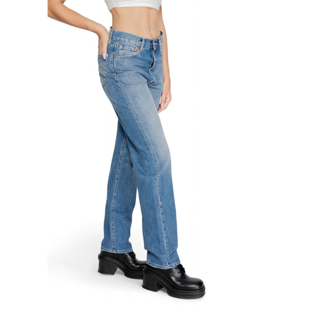 Jean mom en coton bleu Replay