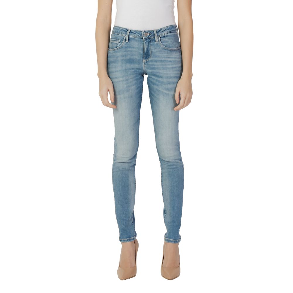 Jean skinny en coton bleu Guess