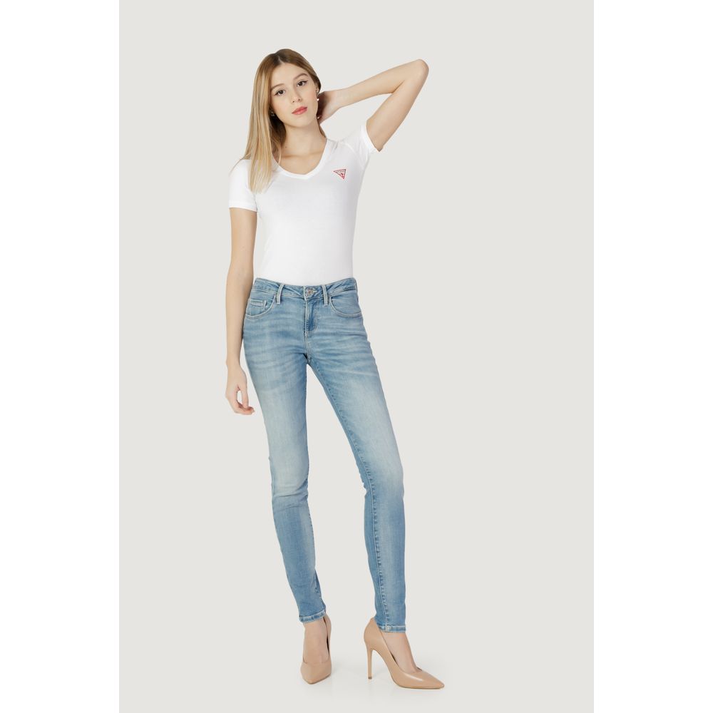 Jean skinny en coton bleu Guess
