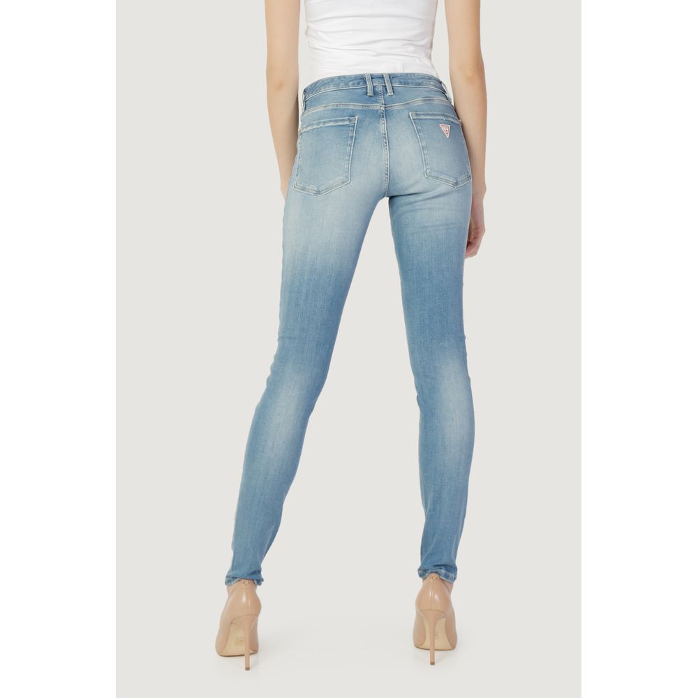 Jean skinny en coton bleu Guess