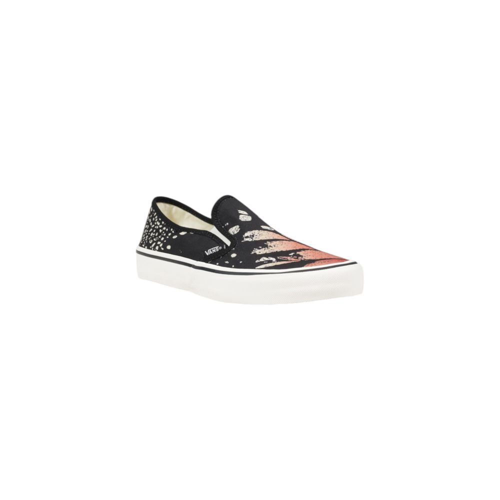 Baskets en cuir noir Vans