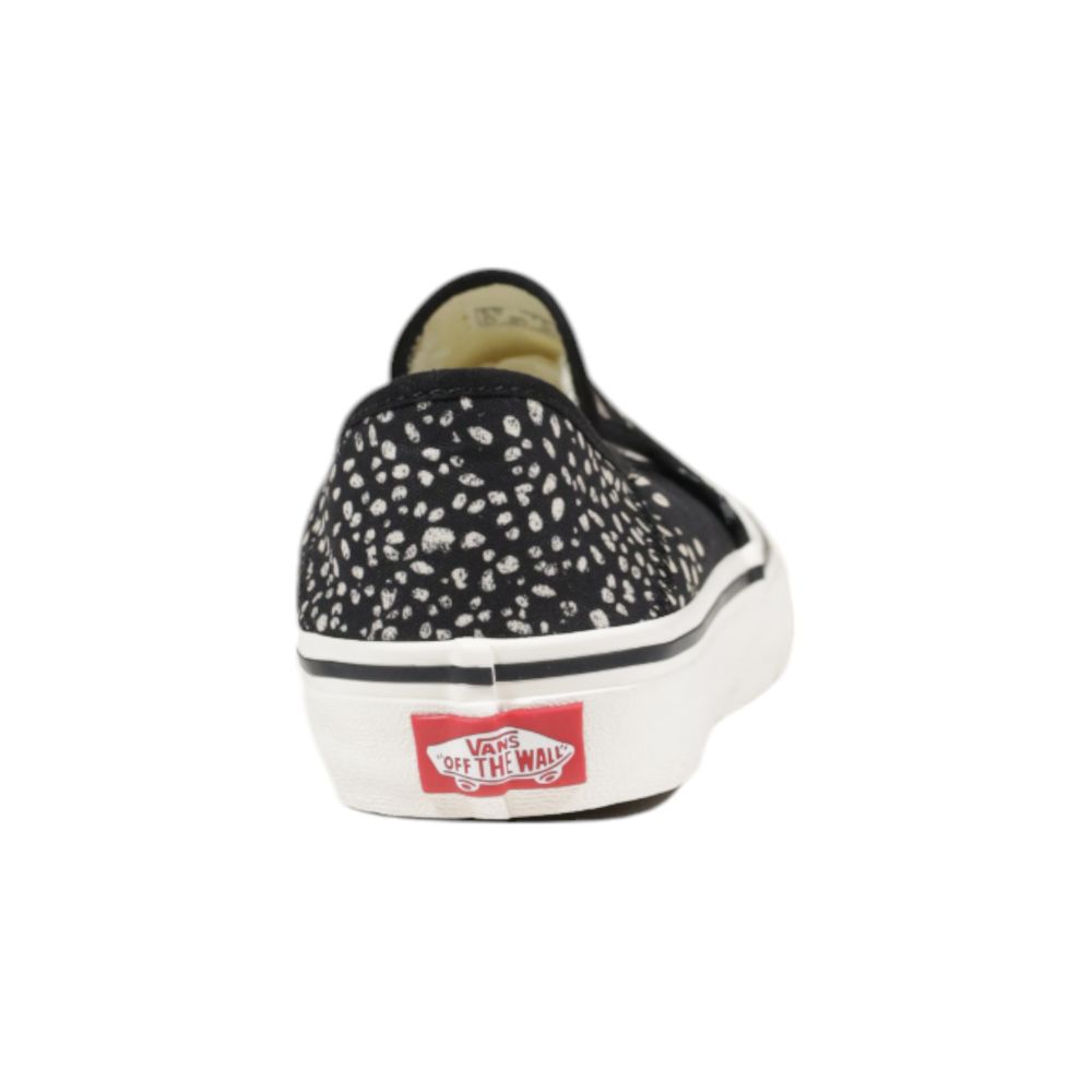 Baskets en cuir noir Vans