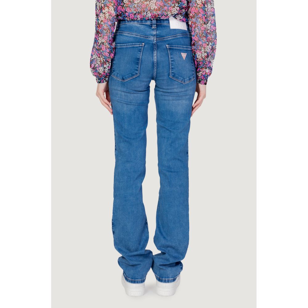 Jean mom Guess bleu clair en coton biologique