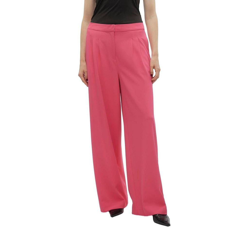 Pantalon en polyester rose Vero Moda