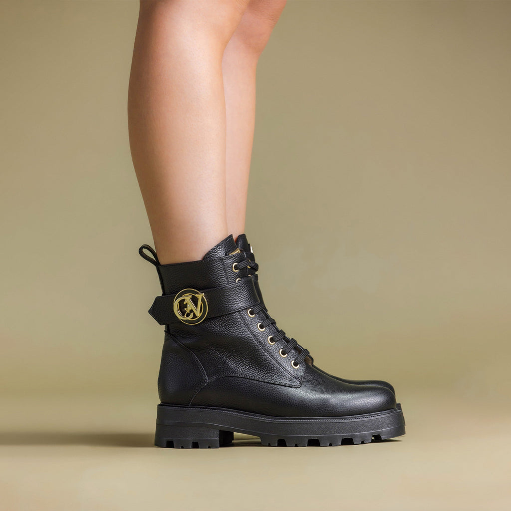 Signature CV Ankle Leather Boots