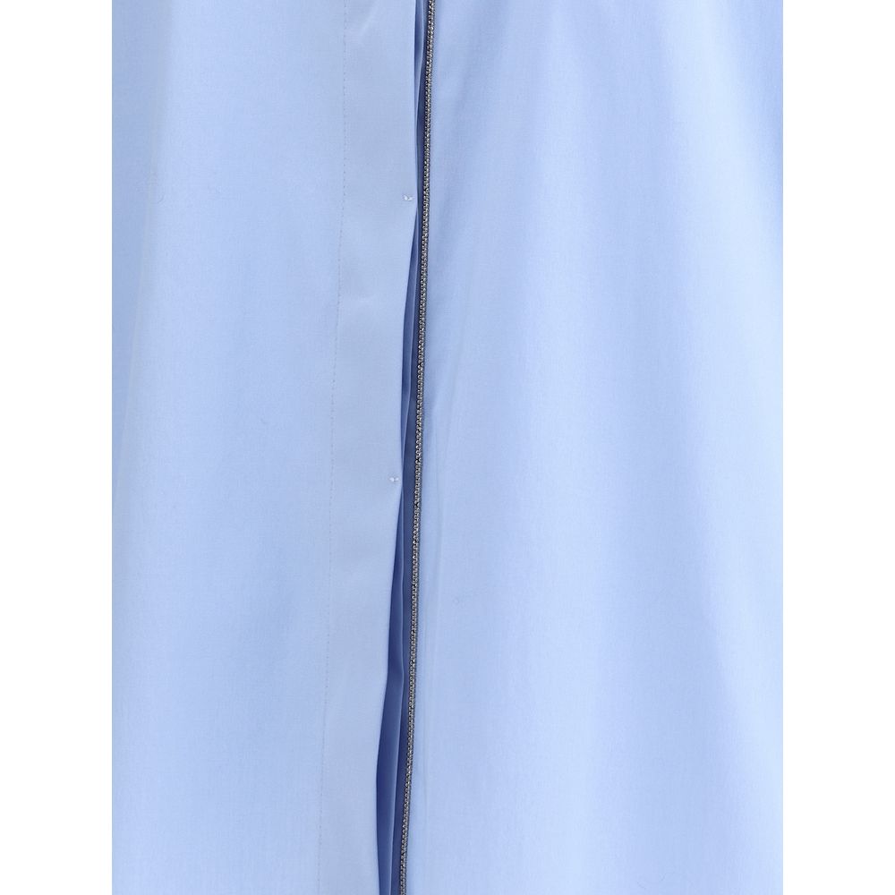 Brunello Cucinelli Chemise en monile brillant