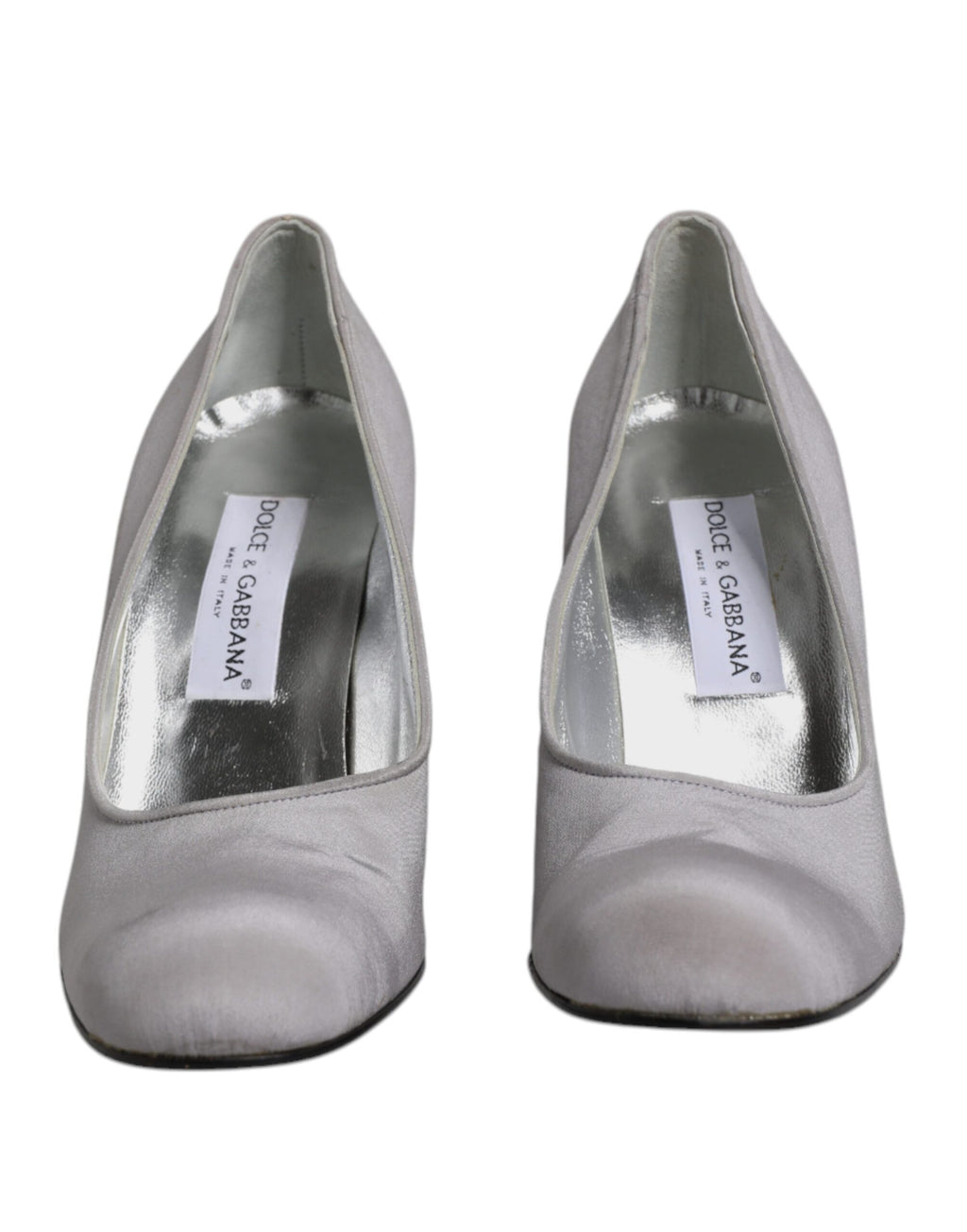 Escarpins à talons hauts en cuir suédé gris Dolce &amp; Gabbana