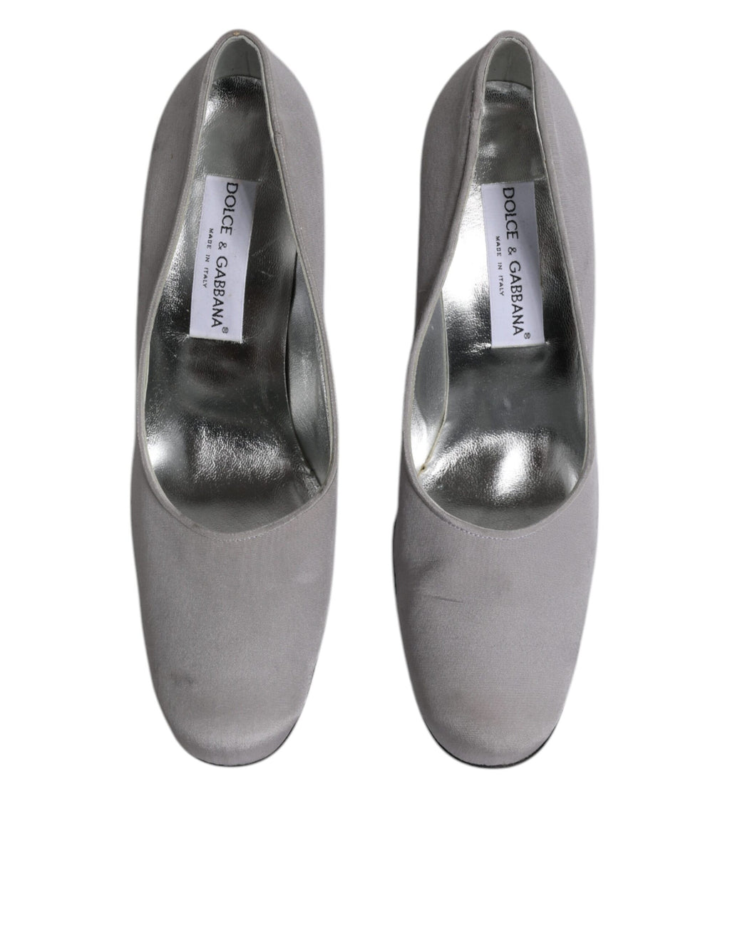Escarpins à talons hauts en cuir suédé gris Dolce &amp; Gabbana