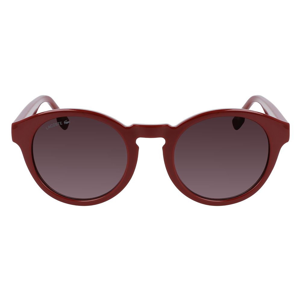 Lunettes de soleil injectées rouges Lacoste