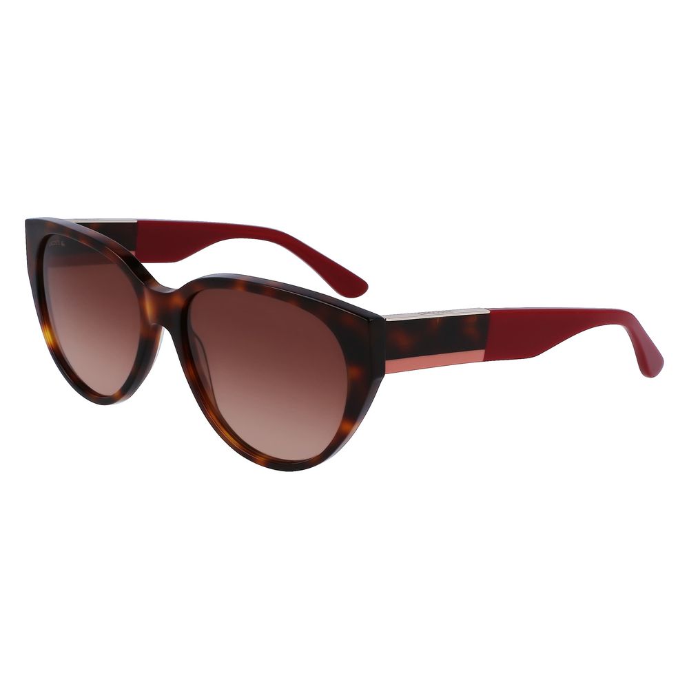 Lunettes de soleil Lacoste en acétate marron