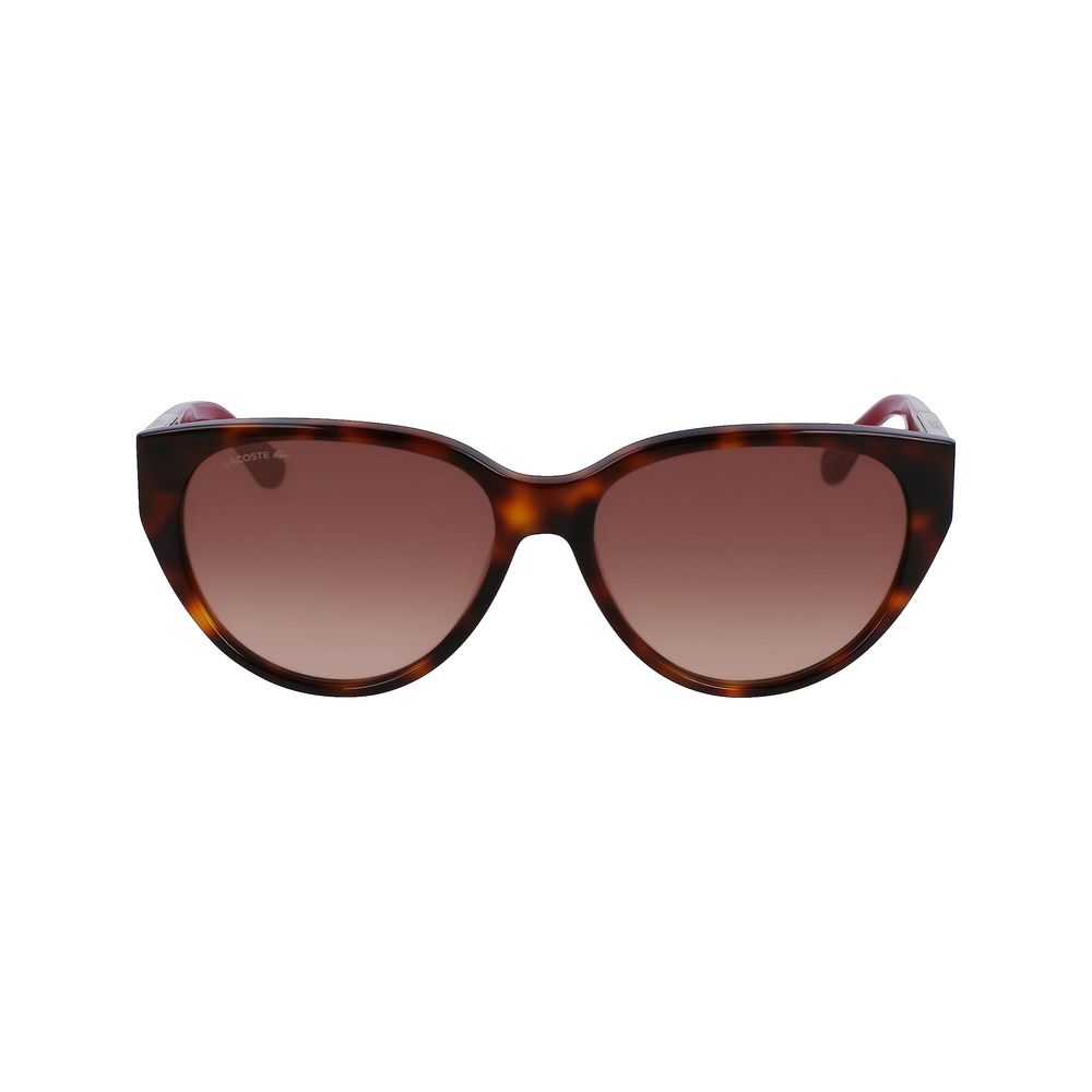 Lunettes de soleil Lacoste en acétate marron