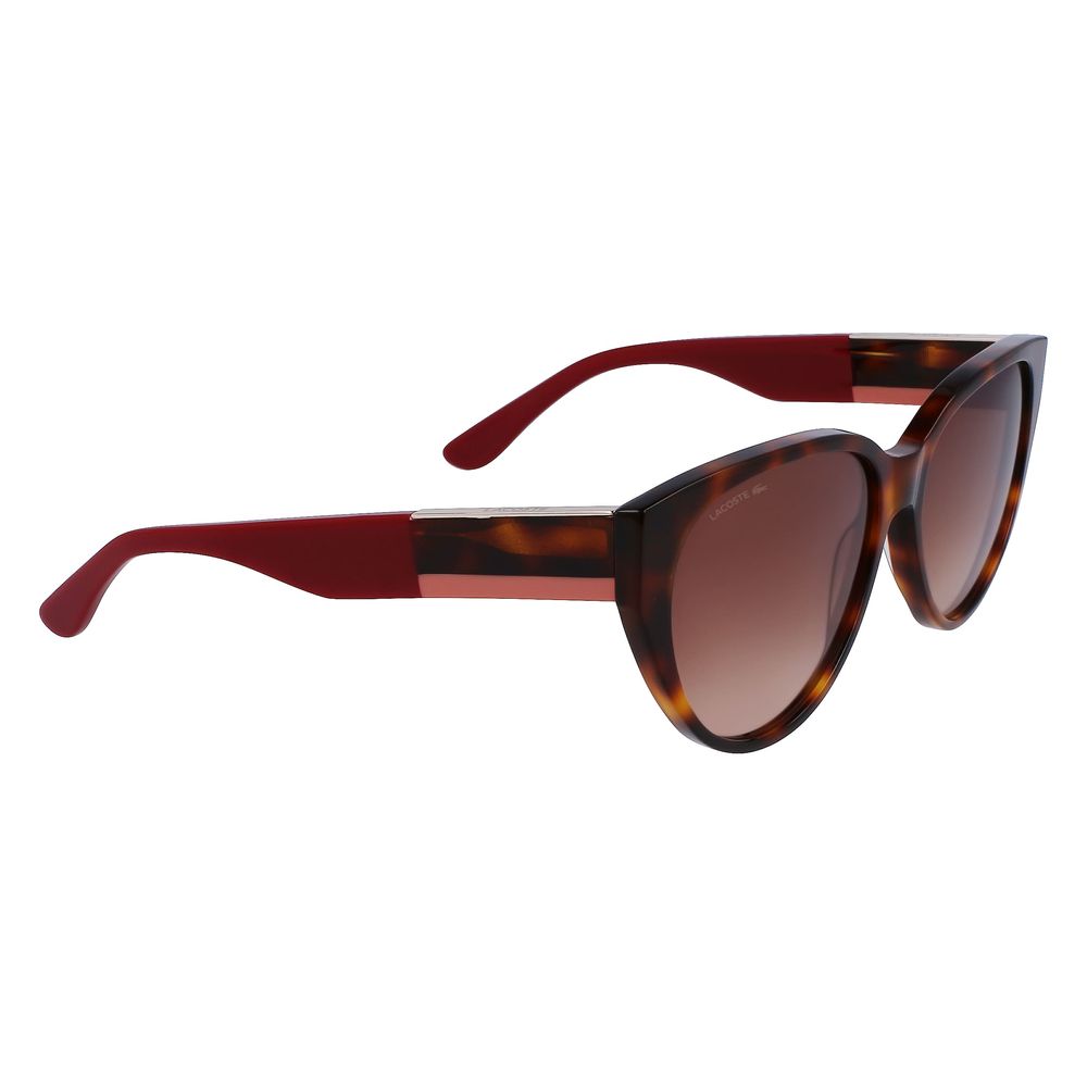 Lunettes de soleil Lacoste en acétate marron