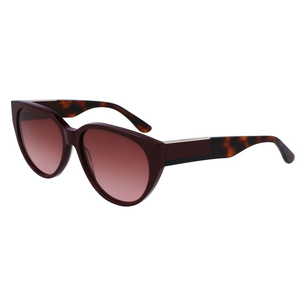 Lunettes de soleil Lacoste en acétate rouge