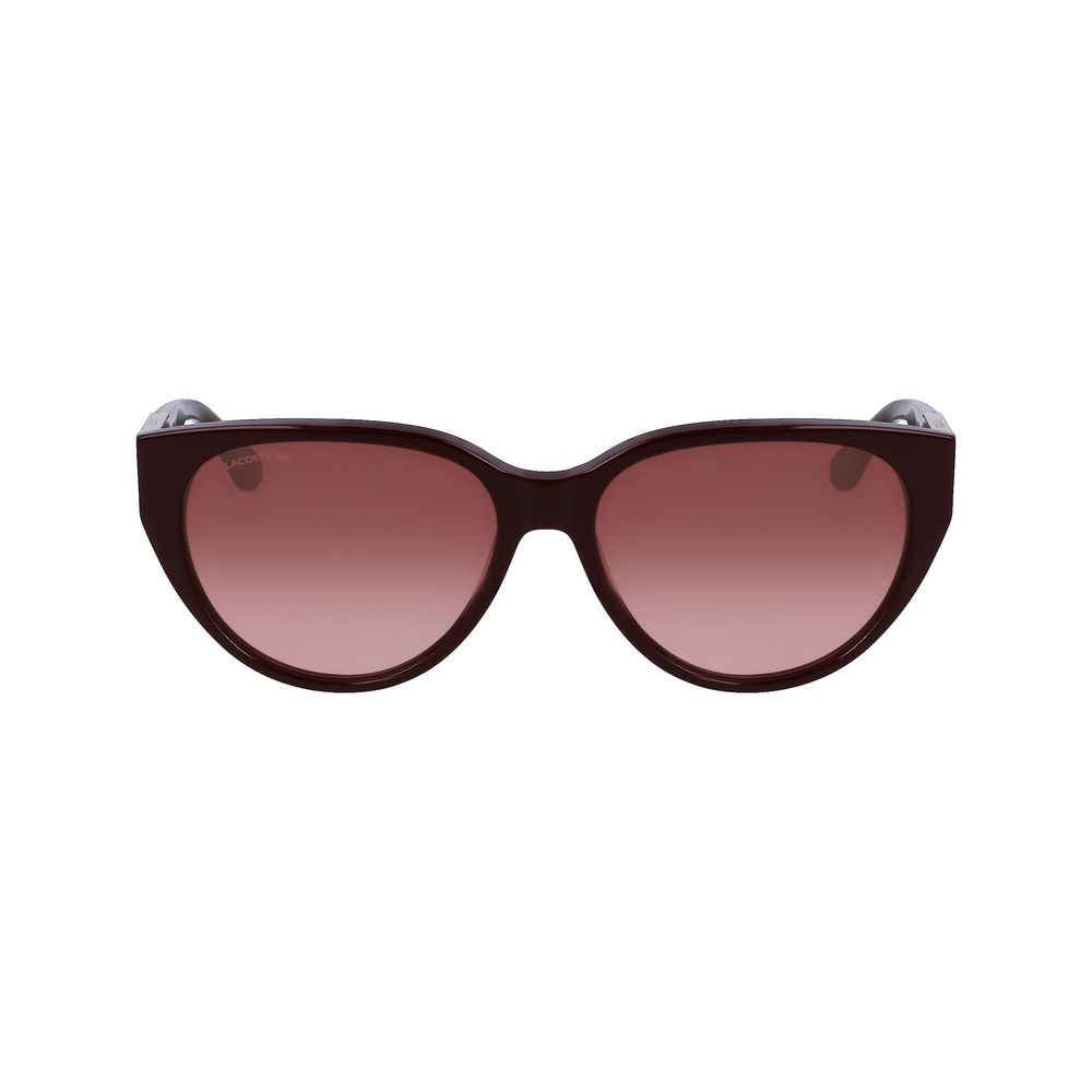 Lunettes de soleil Lacoste en acétate rouge