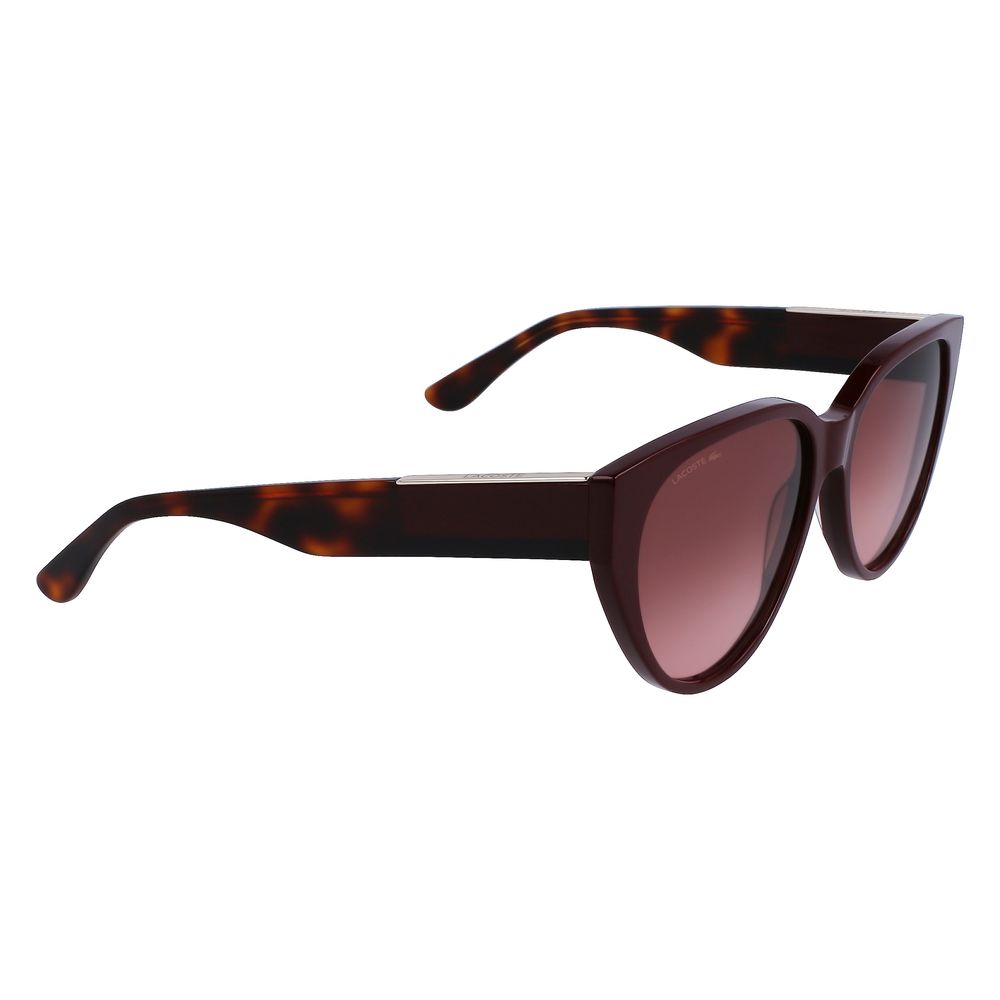 Lunettes de soleil Lacoste en acétate rouge