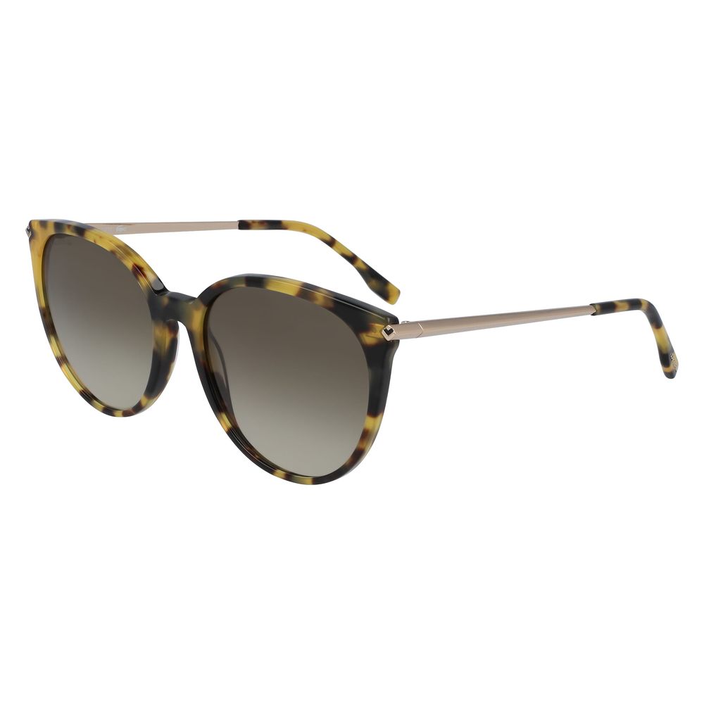 Lunettes de soleil Lacoste en métal marron