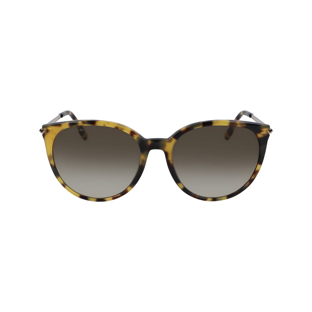 Lunettes de soleil Lacoste en métal marron