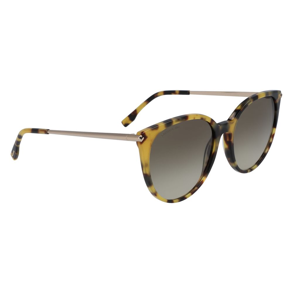 Lunettes de soleil Lacoste en métal marron