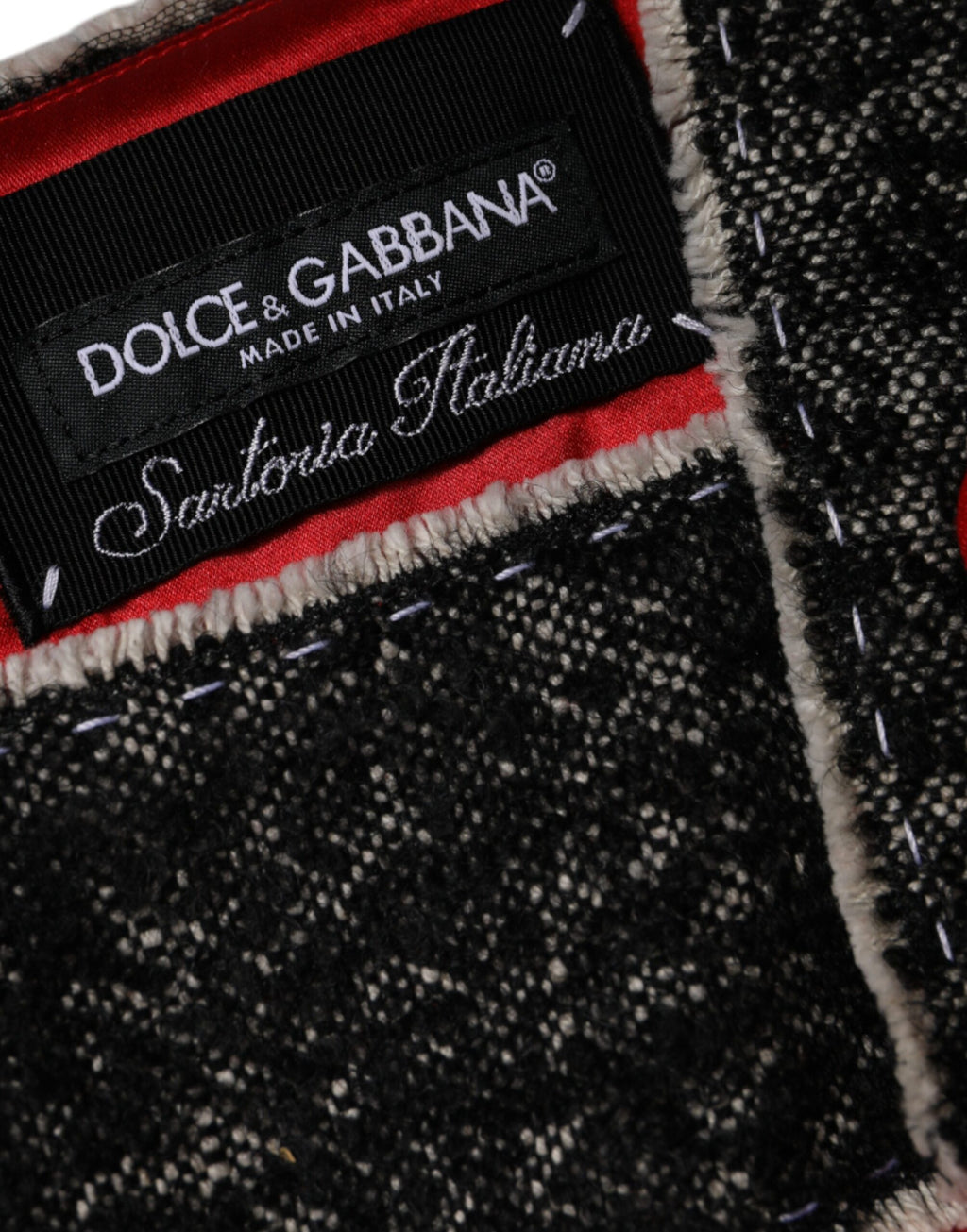 Robe courte évasée trapèze sans manches en laine rouge Dolce &amp; Gabbana