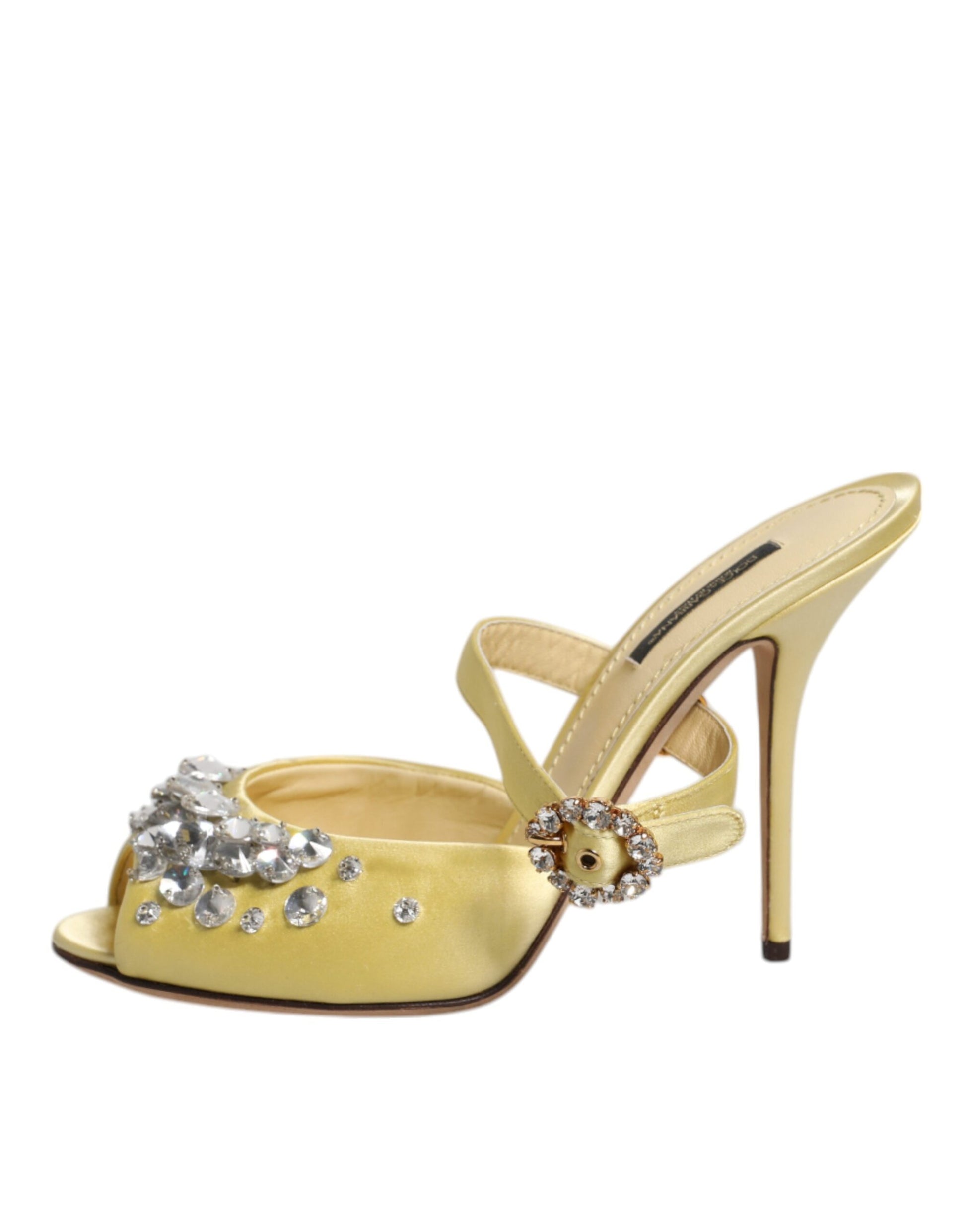Sandales à talons hauts Dolce &amp; Gabbana en cristal jaune KEIRA