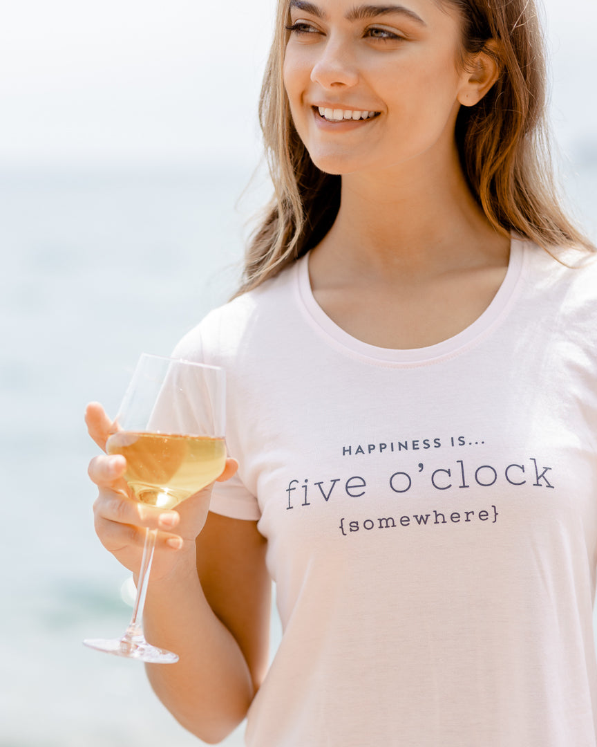 Women's Five O'Clock Bamboo T-Shirt, Ballet Pink-1