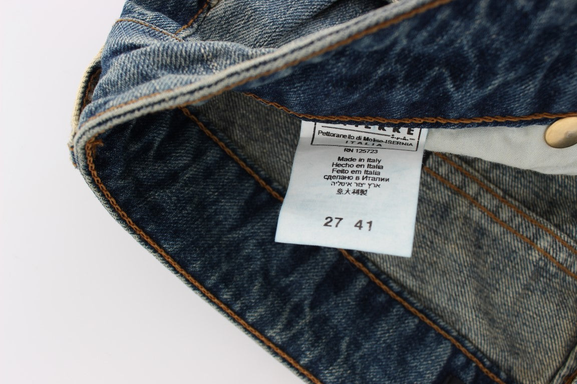 Jean taille basse en coton bleu Cavalli