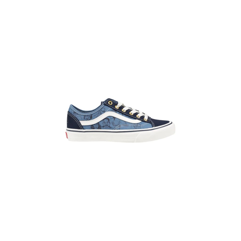 Baskets Vans en cuir suédé bleu