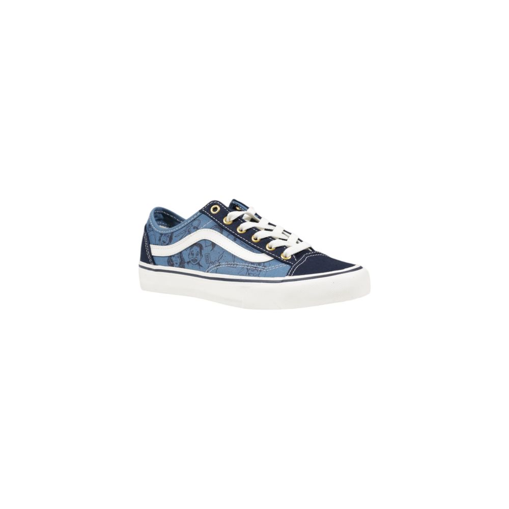 Baskets Vans en cuir suédé bleu