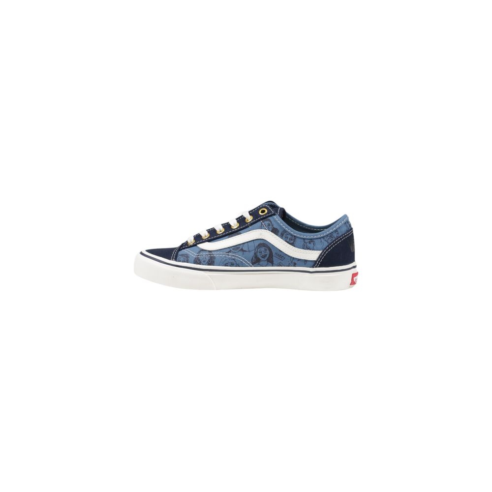 Baskets Vans en cuir suédé bleu