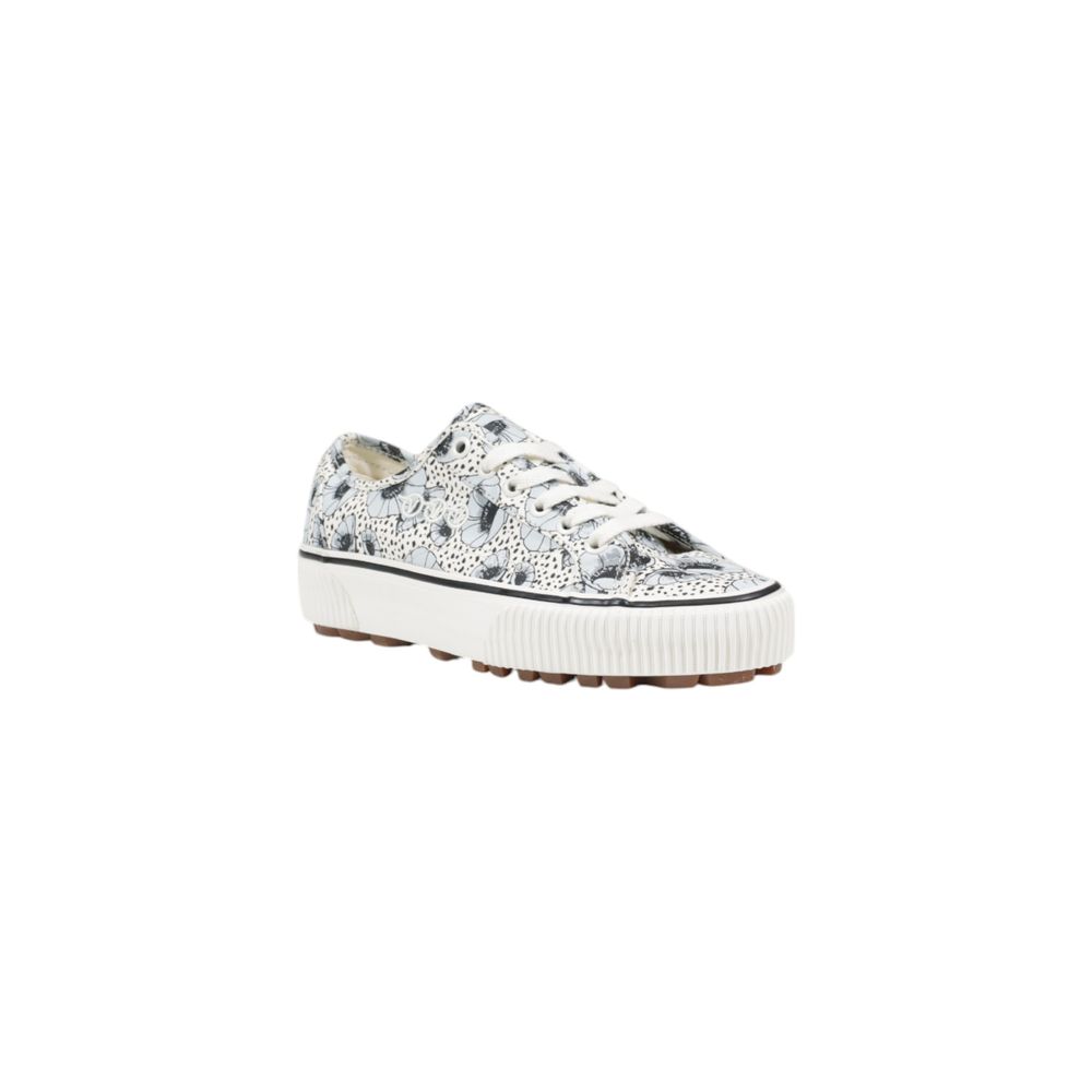 Baskets en cuir bleu Vans