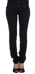 Jean slim skinny en coton stretch noir Cavalli
