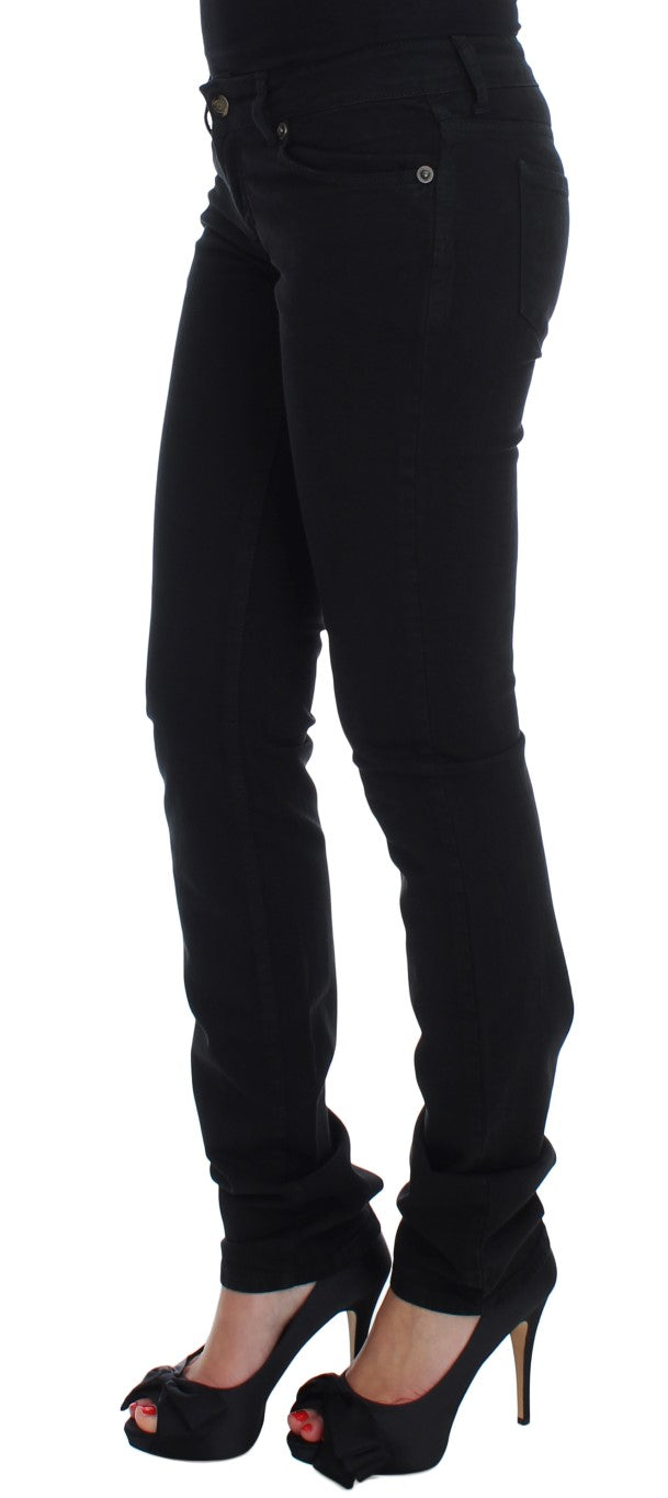 Jean slim skinny en coton stretch noir Cavalli