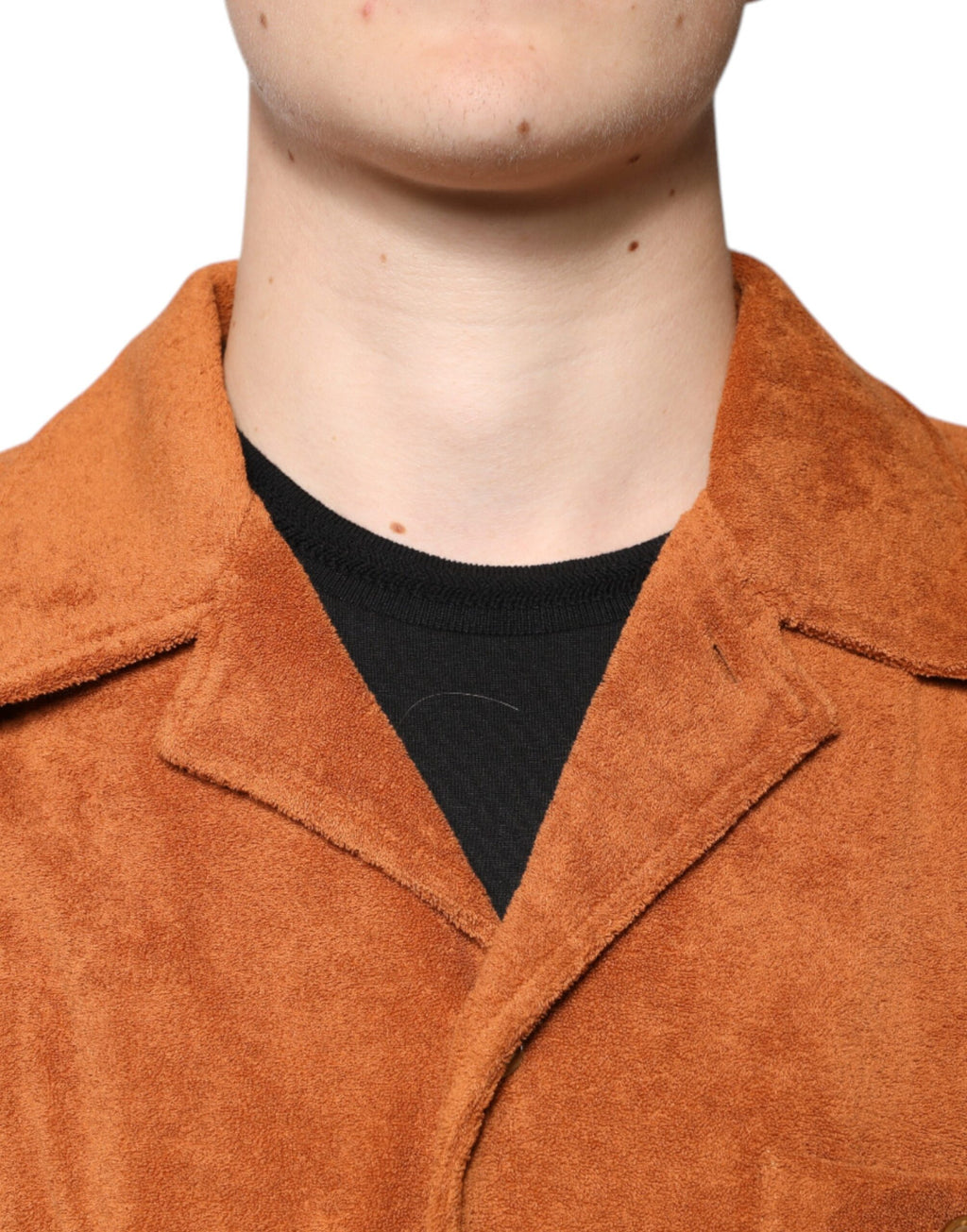 Chemise boutonnée à col en velours de coton Dolce &amp; Gabbana Hazel