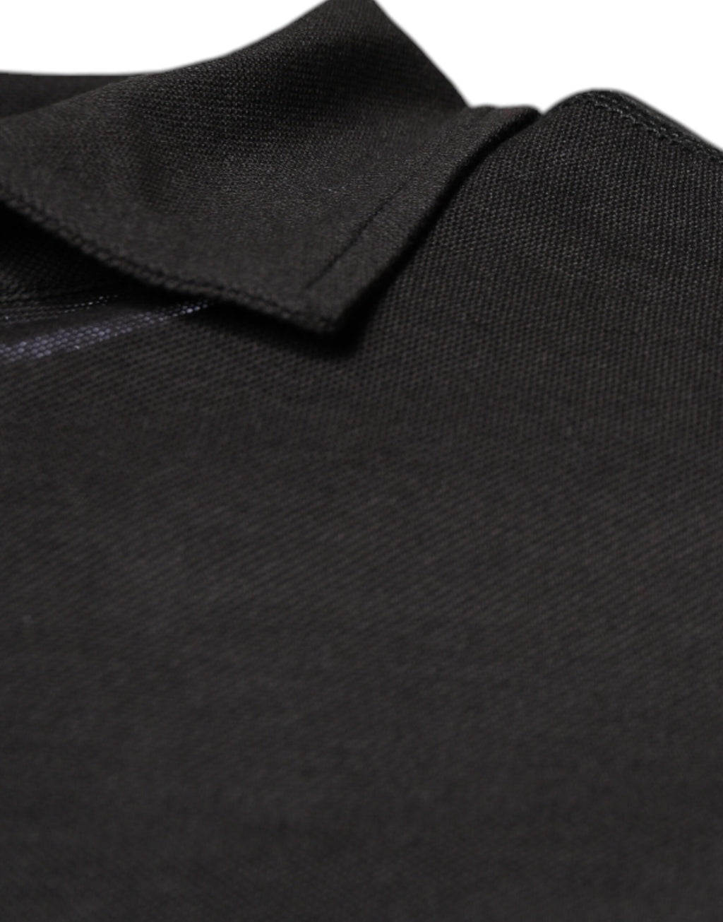 Polo à manches courtes et col gris foncé Dolce &amp; Gabbana