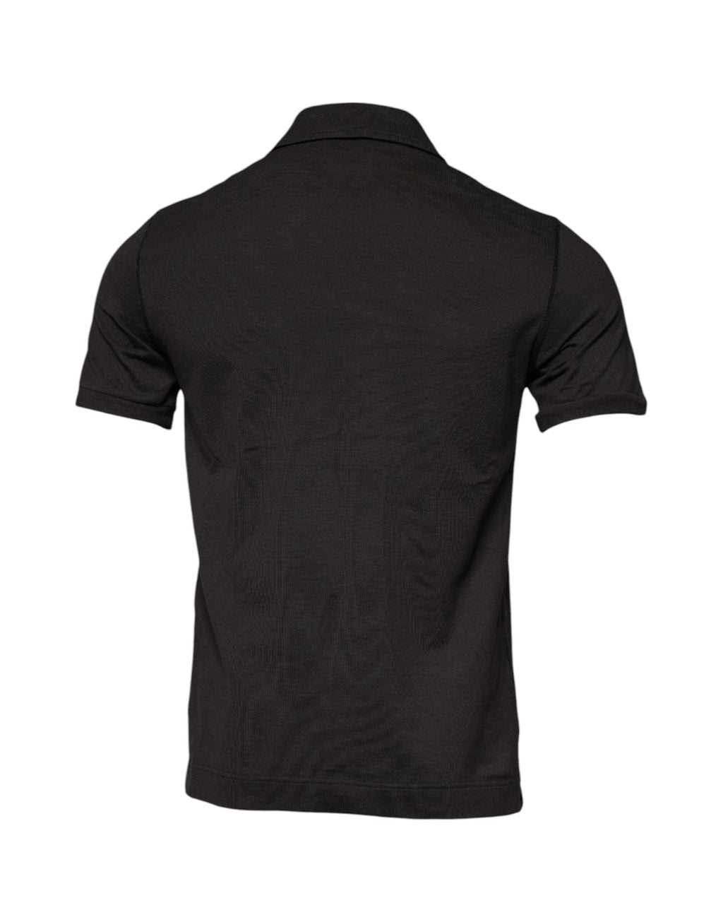 Polo à manches courtes et col gris foncé Dolce &amp; Gabbana
