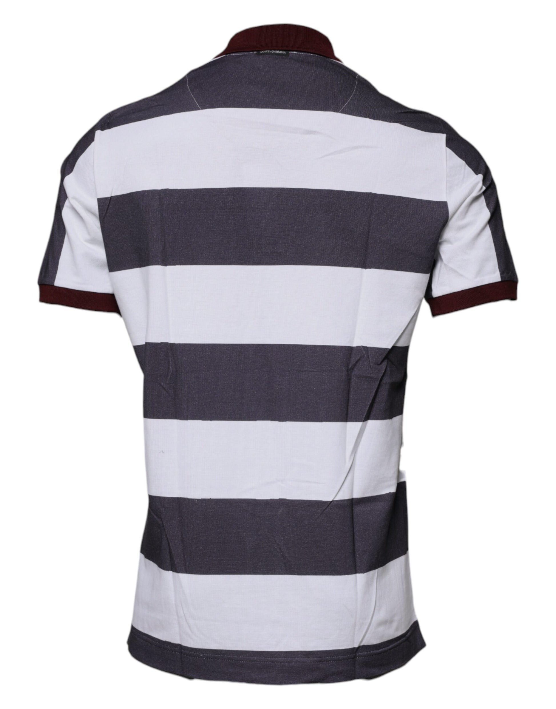 T-shirt polo à col graphique multicolore Dolce &amp; Gabbana