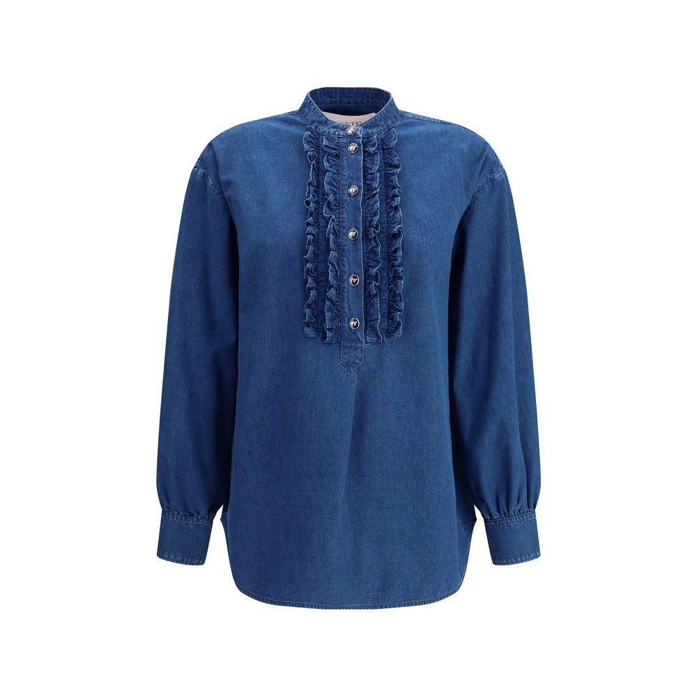 Chemises en jean à volants Valentino