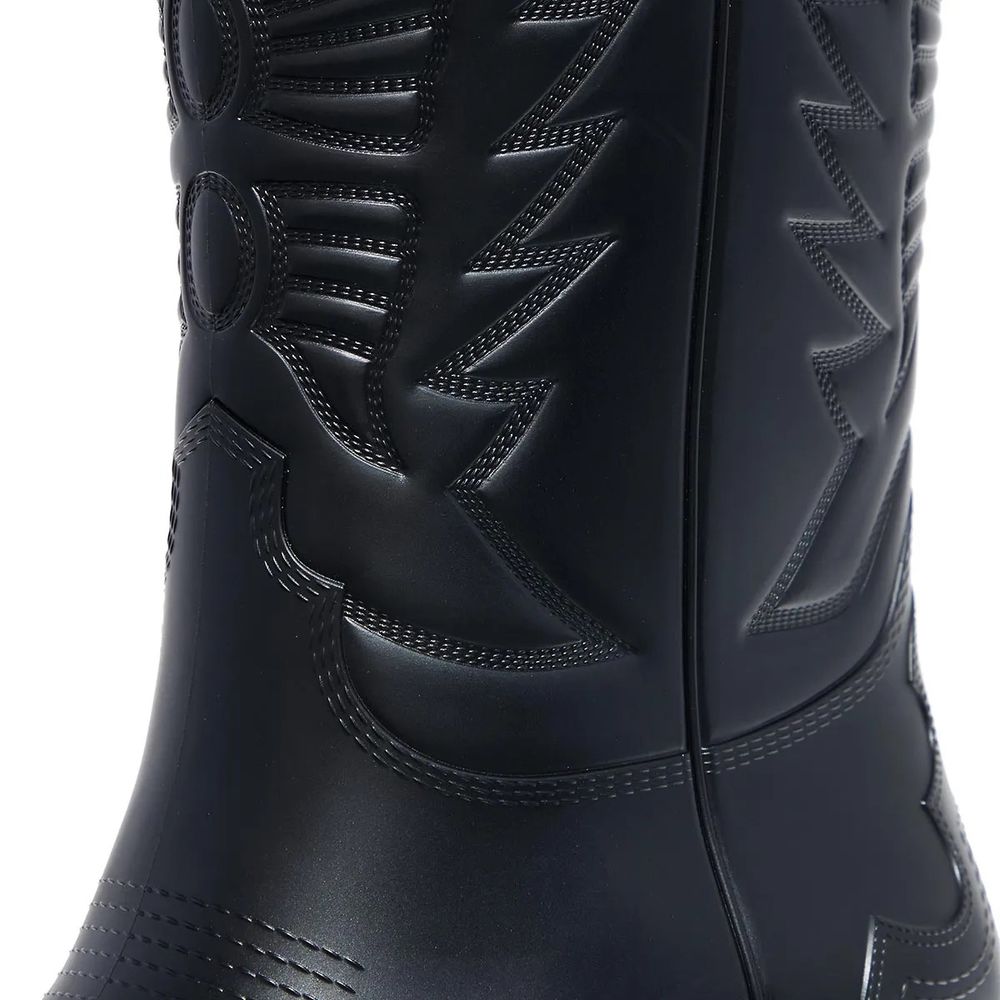 Botte en cuir noir Dior