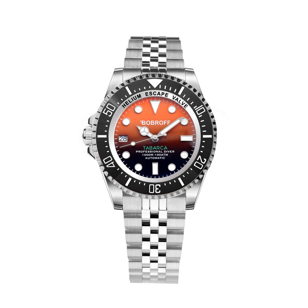 Montre Bobroff en acier inoxydable argenté