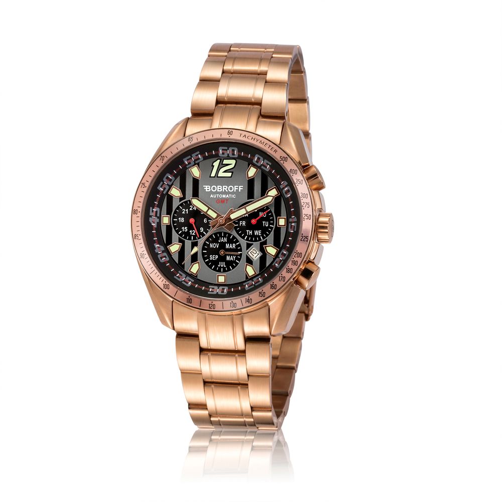 Montre Bobroff en acier inoxydable et bronze