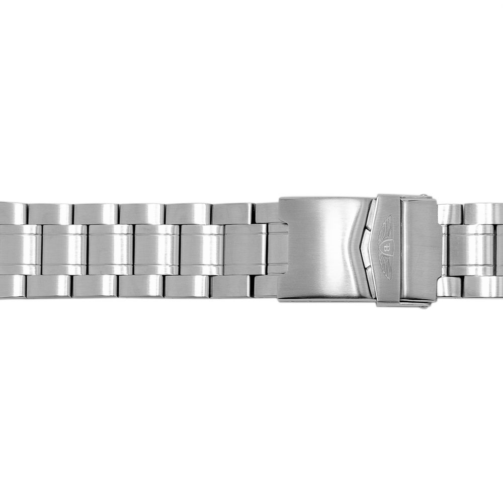 Montre Bobroff en acier inoxydable argenté