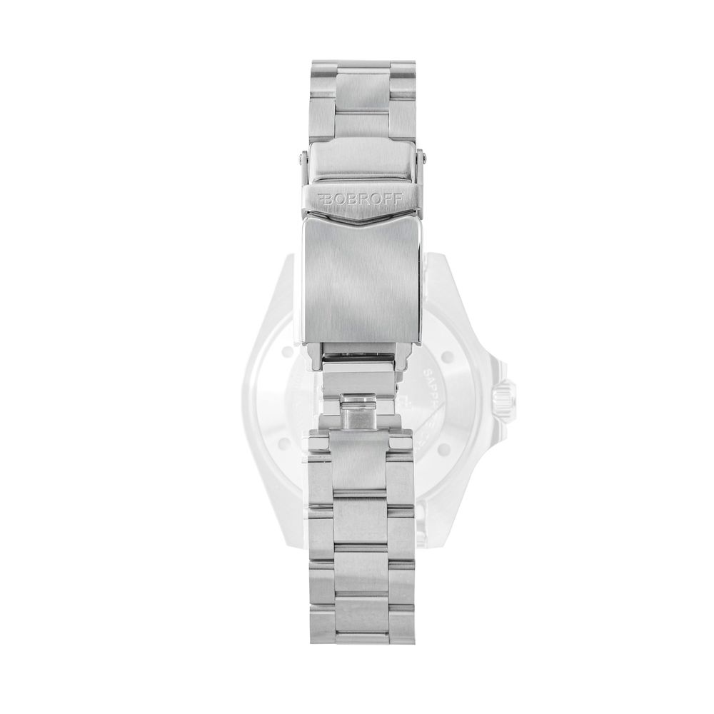 Montre Bobroff en acier inoxydable argenté