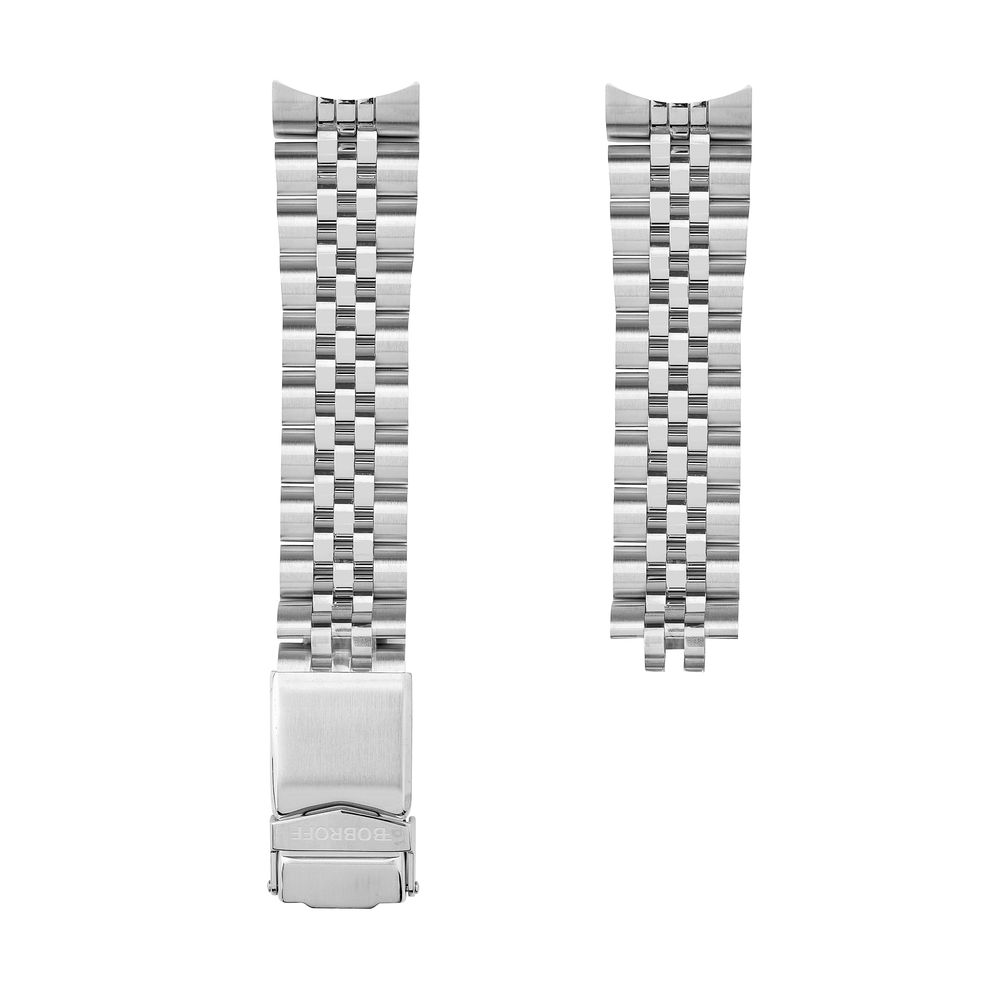 Montre Bobroff en acier inoxydable argenté