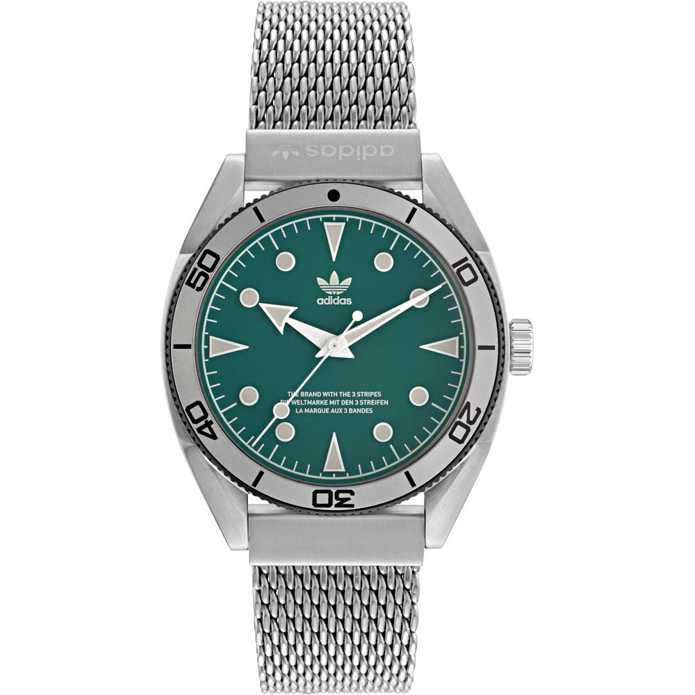 Montre Adidas en acier inoxydable gris