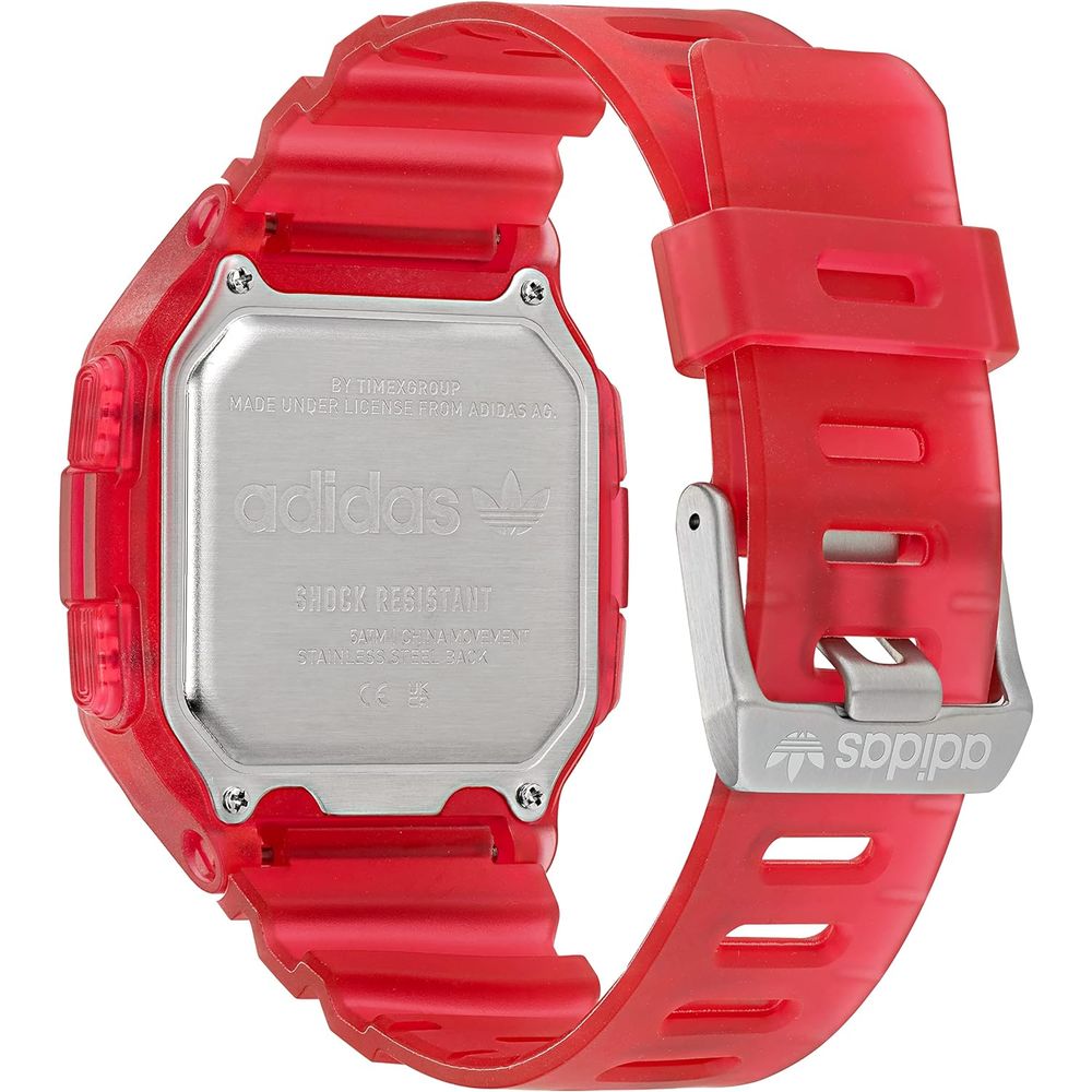 Montre Adidas en résine rouge