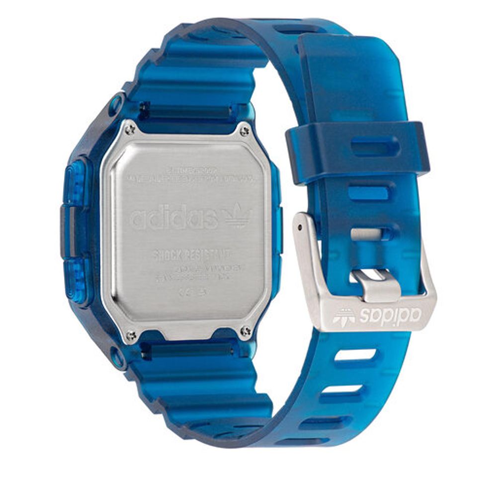 Montre Adidas en résine bleue