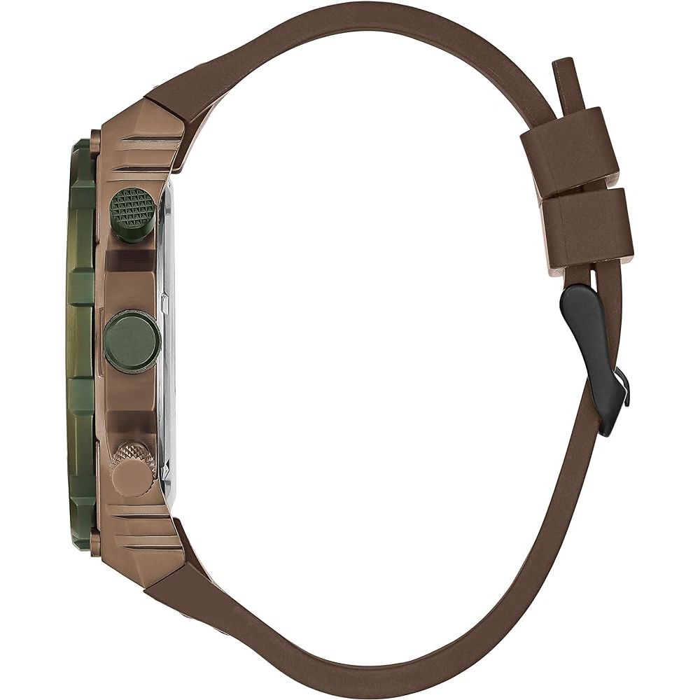 Montre synthétique marron Guess