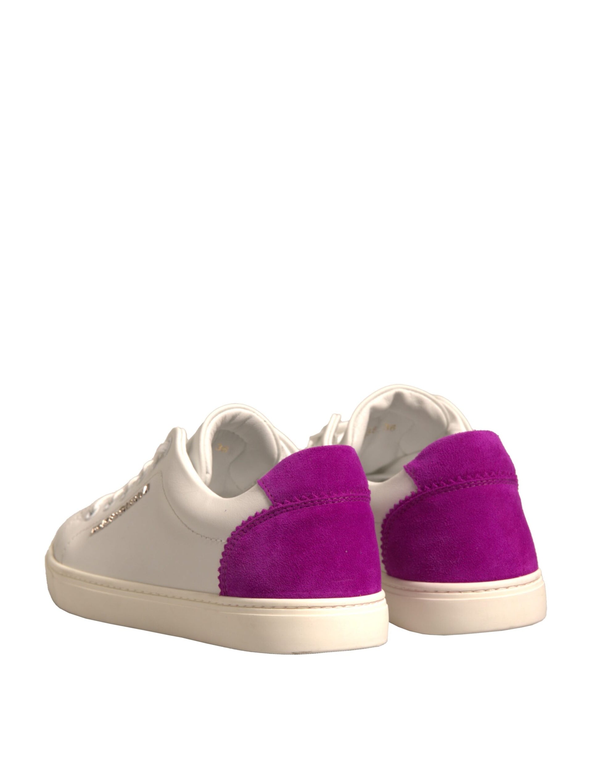 Baskets basses en daim blanc Dolce &amp; Gabbana