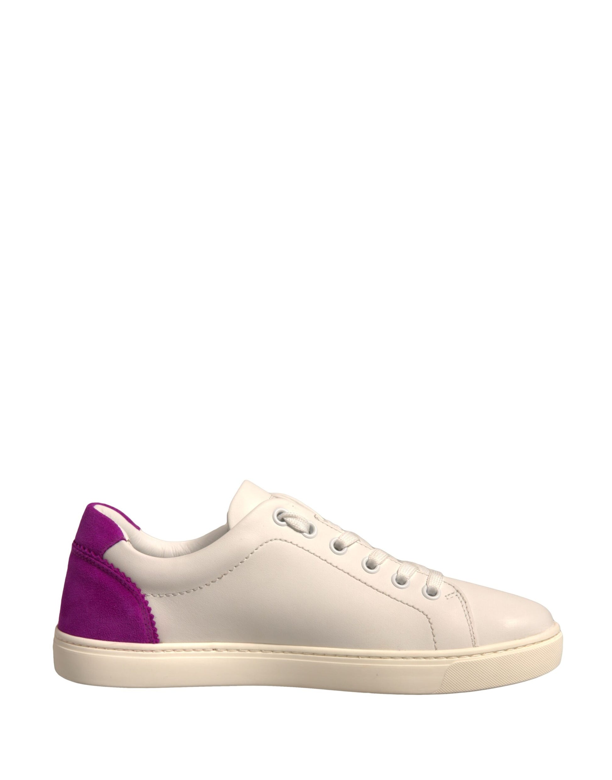 Baskets basses en daim blanc Dolce &amp; Gabbana