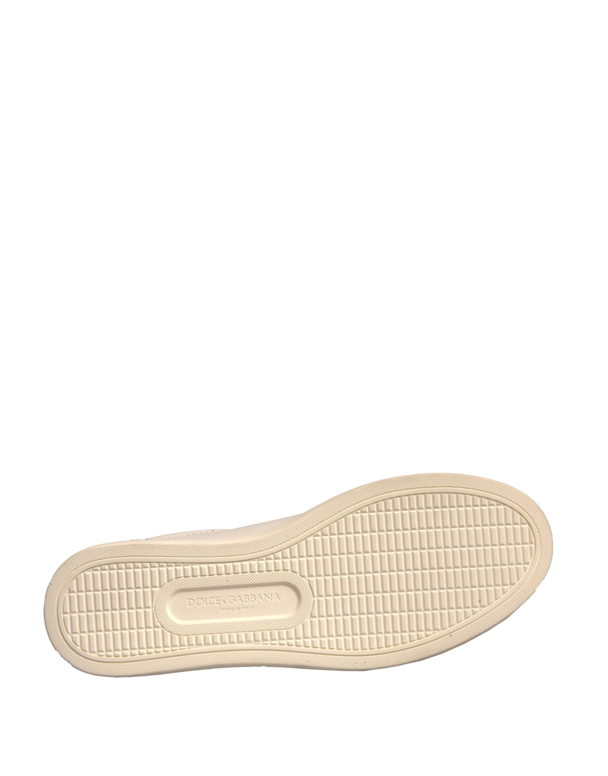 Baskets basses en daim blanc Dolce &amp; Gabbana